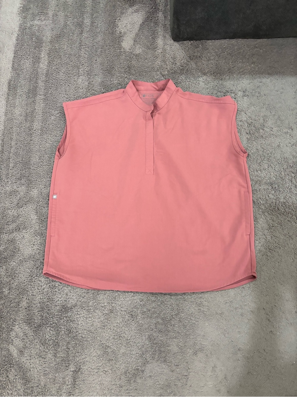 Large FIGS Mauve Scrub Top